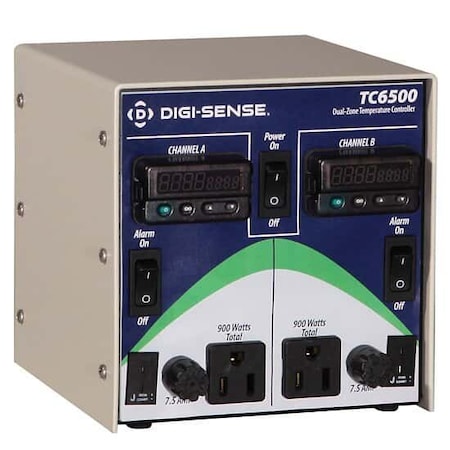 Digi-Sense Temperature Controller, 2-Zone: RTD, 120 36225-74